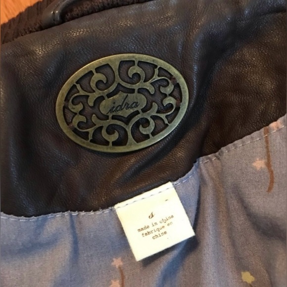 Anthropologie Idra brown leather bomber - Picture 4 of 9